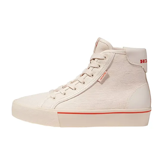 COACH Skateboard Shoes Women's High-Top Off White