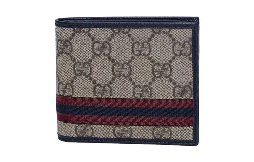 GUCCI GG Supreme PVC Polyvinyl Chloride Wallet Men's