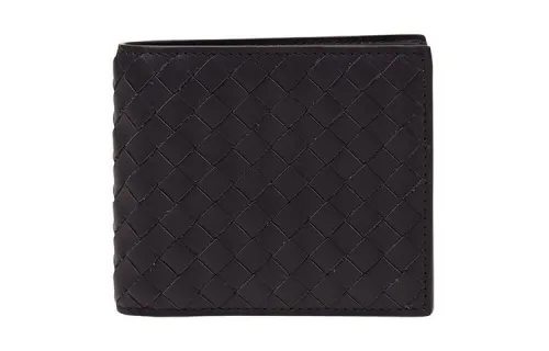 Bottega Veneta Sheepskin Wallet Regular Men's Black