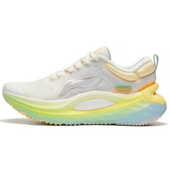 LINING Furious Rider 6.0 Running Shoes Women's Low-Top Ecru/Pearl White/Fluorescent Cream