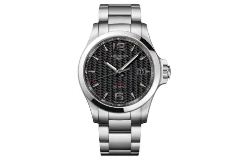LONGINES Comcast Collection Quartz Movement Men's Watches Watch 43mm Black Dial Stainless Steel Watchband