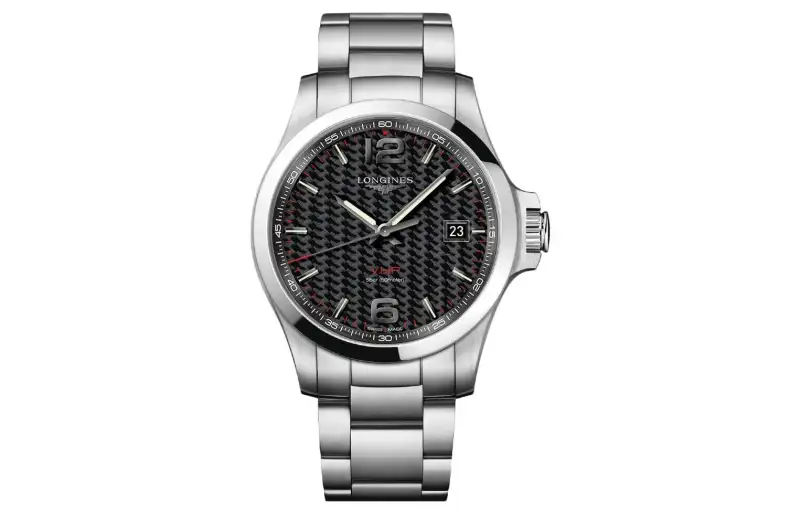 LONGINES Comcast Collection Quartz Movement Men's Watches Watch 43mm Black Dial Stainless Steel Watchband