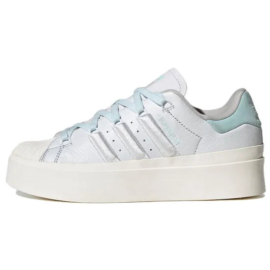 Adidas Originals Superstar Skateboarding Shoes Unisex Mid-top White/Royal Blue