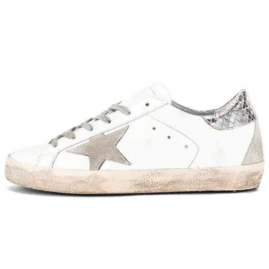 Golden Goose Super-Star Sneakers Silver Women's