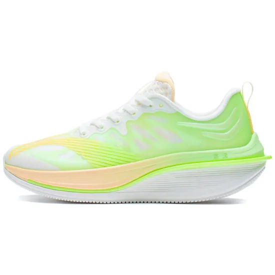 LINING WuShi 5S 2.0 Running Shoes Women's Low-Top Neon Ice Yellow/Champagne White