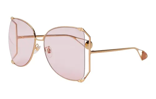 GUCCI Irregular Shape Sunglasses Women's
