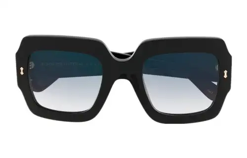 oversized-frame logo sunglasses