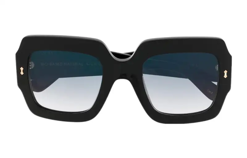 oversized-frame logo sunglasses