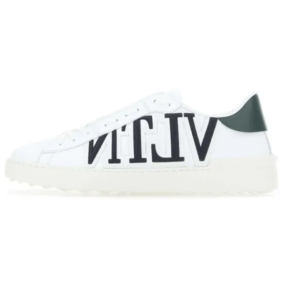 Valentino Open Stylish Skateboarding Shoes Men's White Green Black