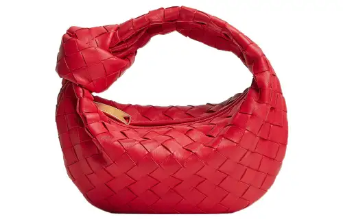 Bottega Veneta Jodie Sheepskin With Cow Leather Handbag Mini Women's Fireworks Pink