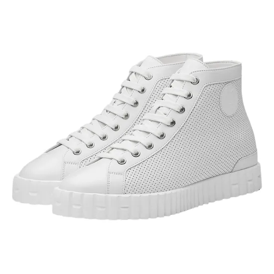 HERMES Skateboard Shoes Women's High-Top White