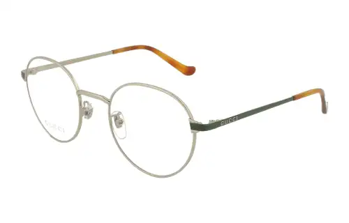GUCCI Metal Round Prescription Glasses Unisex
