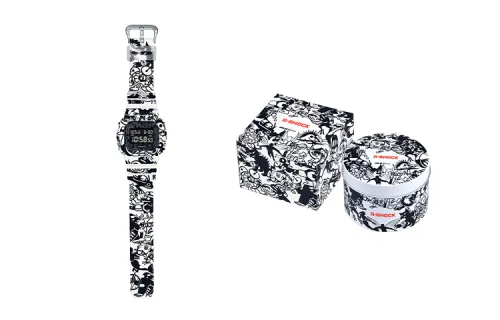 CASIO Unisex G-SQUAD Series Black Watch DW-5600GU-7PRG