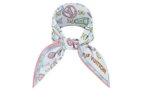 LOUIS VUITTON Scarves Women's Light Blue