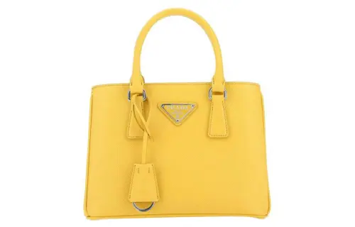 PRADA Galleria Killer Bag Saffiano Leather Killer Bag Handbag Mini Women's Yellow