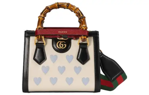 GUCCI Diana Leather Large Capacity Tote, Tote Bag, Shoulder Bag, Crossbody Bag, Handbag Mini Women's Ecru