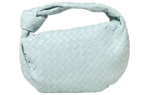 Bottega Veneta Jodie Lambskin Woven Bag Handbag Regular Women's Blue