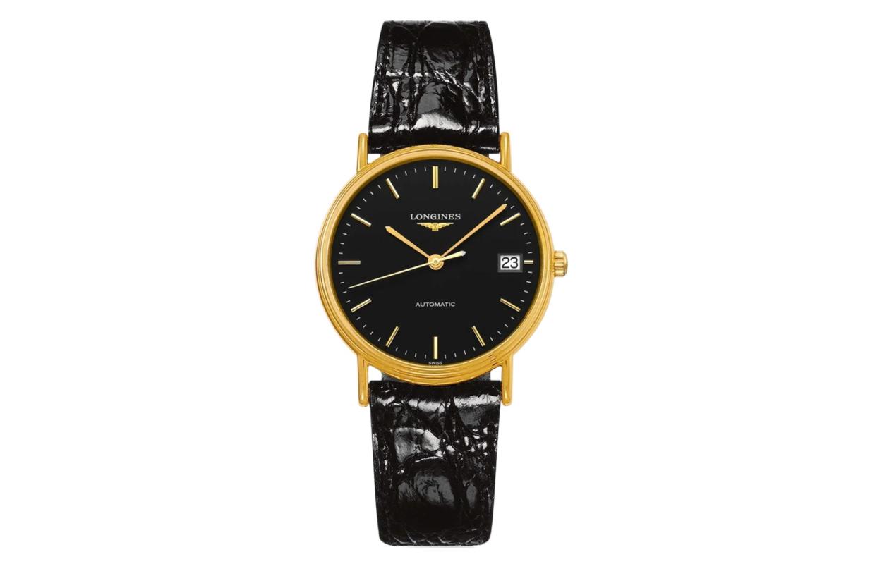 LONGINES Magnificent Collection Automatic Mechanical Movement 30m Waterproof Women's Watch 34.5mm Black Dial
