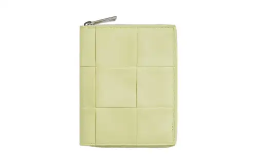 Bottega Veneta Fabric With Cow Leather Wallet Men's