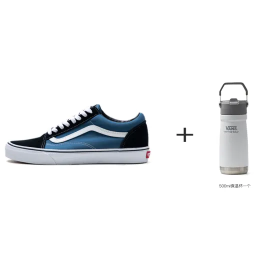 Vans Old Skool Skateboarding Shoes Unisex Low-top Blue/Black