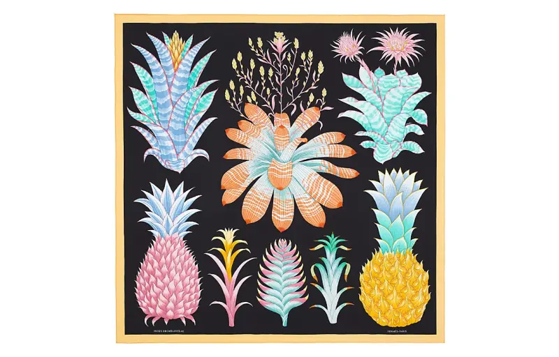 HERMES Carre Scarves Women's Black