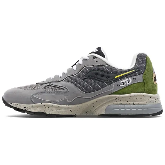 saucony 3D Grid Hurricane Premium Dark Grey Olive Green