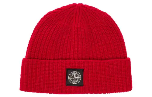 STONE ISLAND Beanies Unisex Red