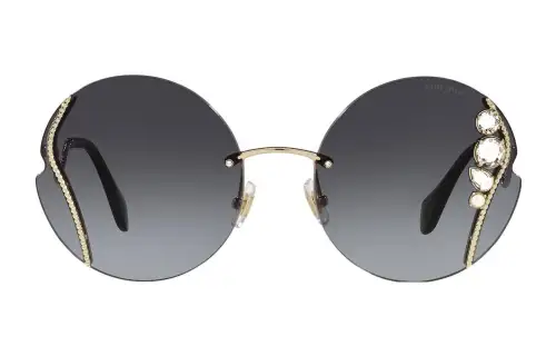 MIU MIU Sunglasses Women's Gold