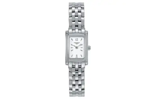 LONGINES Quartz waterproof white dial, case stainless steel, watch strap, quartz mechanism, 30meter, 20.4mm