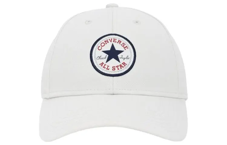 Converse Cotton Baseball Caps Unisex White