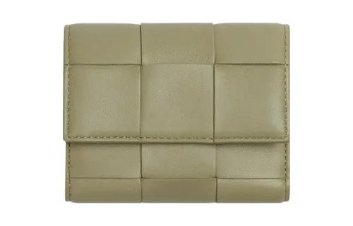 Bottega Veneta Cow Leather Wallet Women's Green