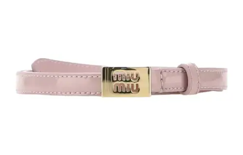 MIU MIU Leather Belts Women's Pink