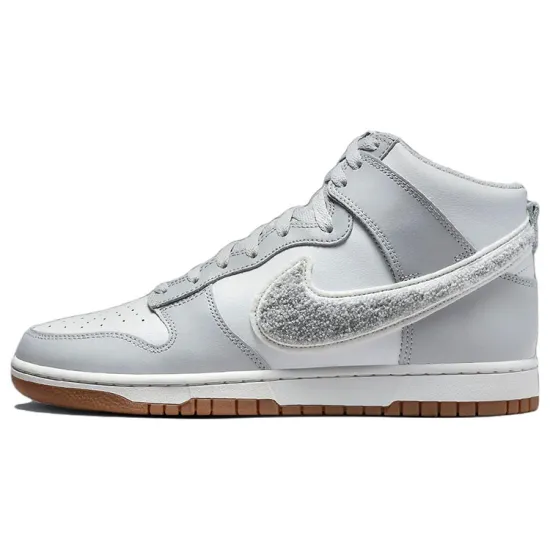 Nike Dunk High University Chenille Swoosh Light Smoke Grey