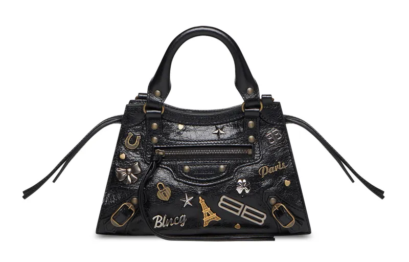 Balenciaga Neo Classic Sheepskin Shoulder Bag, Crossbody Bag, Handbag Mini Women's Black