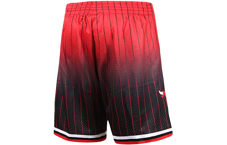 Mitchell Ness Basketball Shorts Men’s Black Red Moderate Straight Fit Pants