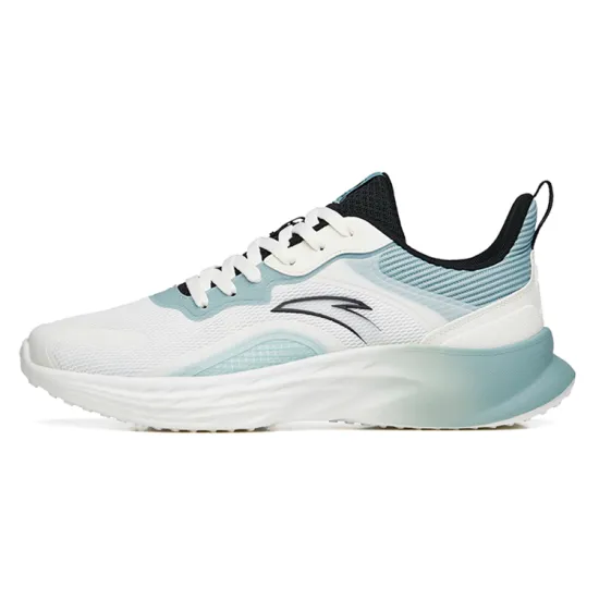 ANTA Running Collection Running Shoes Men Low-Top Ivory White/Gray Dusty Blue