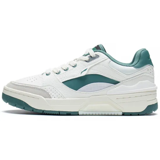 LINING RSR 101 Skateboard Shoes Men Low-Top Mist White/Light Smoke Gray/Thyme Green