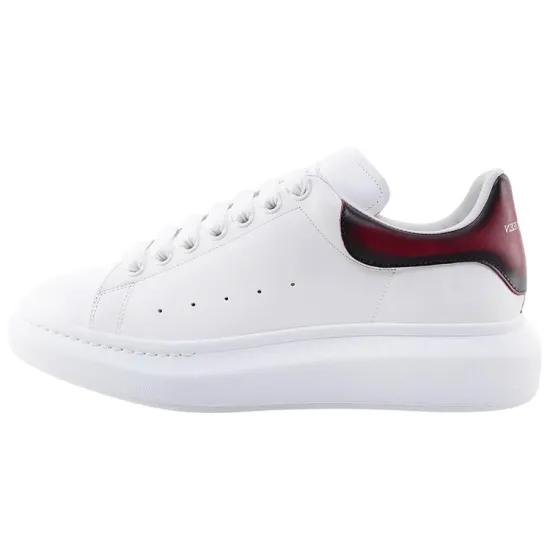 Alexander McQueen Casual Shoes Men Low-Top White Red