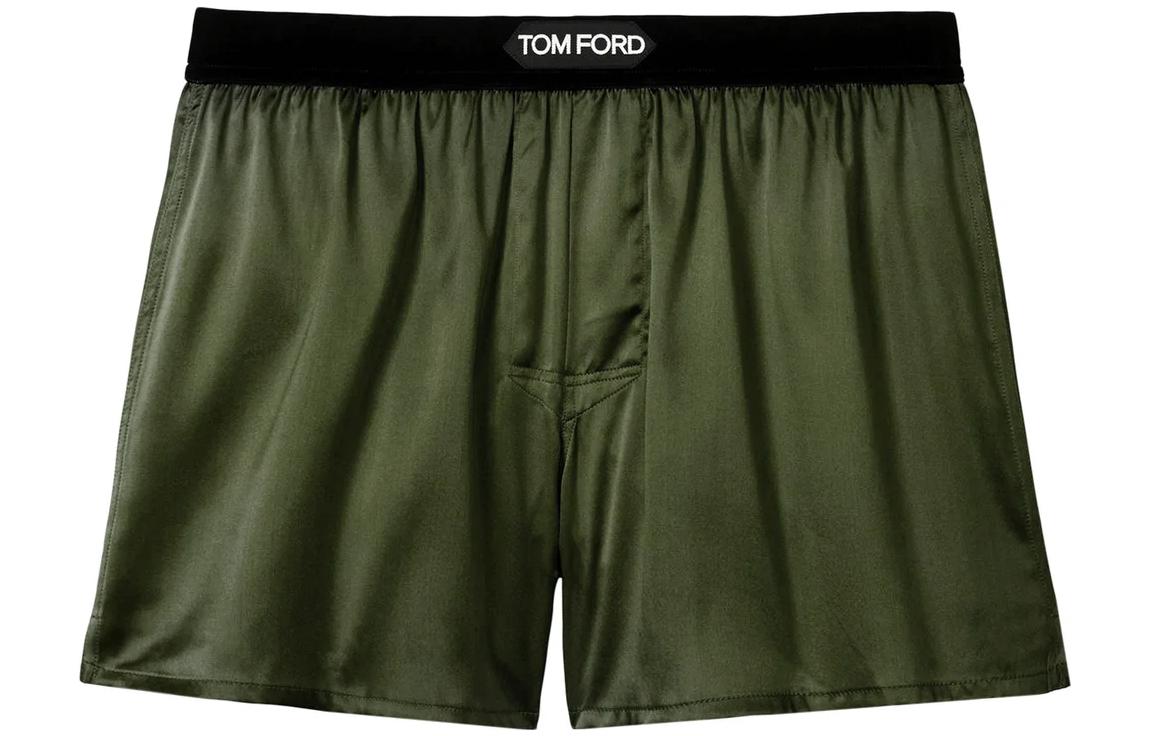 Мужские трусы-боксеры TOM FORD Logo (зеленые)