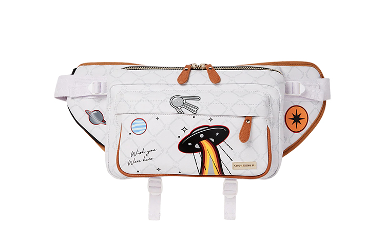 Сумка SPRAYGROUND Alien Rich CROSSBODY CARGO (молочно-белая)