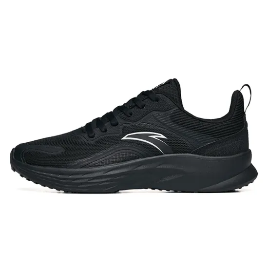 Anta Breathable Low-Top Running Shoes Men's Black
