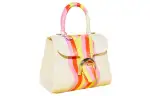 GUCCI Delvaux Collaboration Brillant Leather Handbag Mini Women's Creamy White/ivory