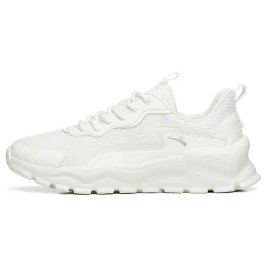 ANTA Life Collection Casual Shoes Women's Low-Top Ivory White/Silver