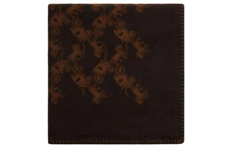 COACH Knit Scarves Unisex Chestnut Umber
