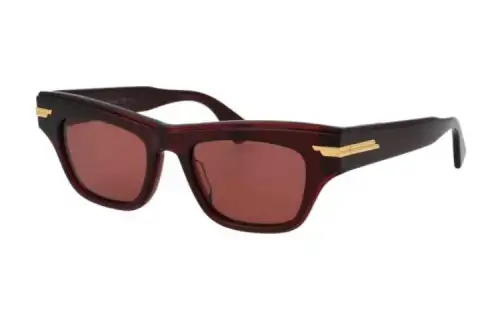 Bottega Veneta Sunglasses Unisex Burgundy