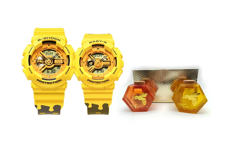 CASIO Unisex Pair Table Series Yellow Watch SLV-22A-9APFH