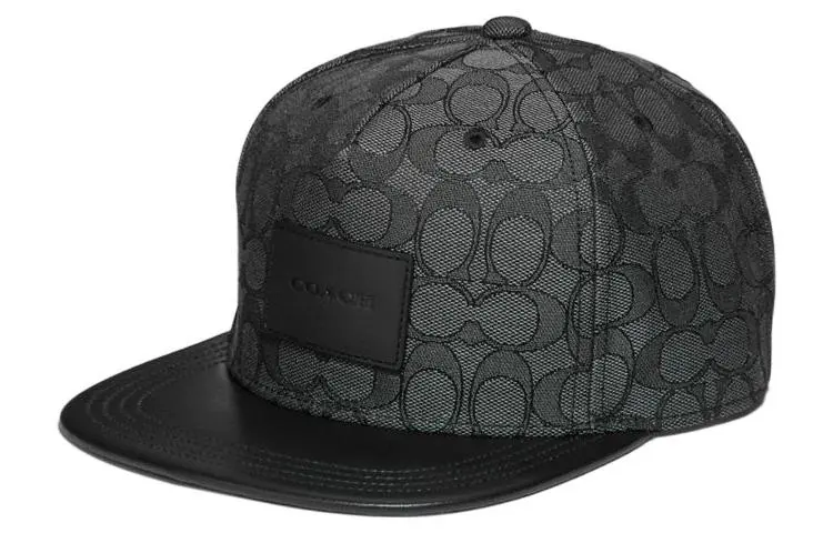 COACH Cotton Baseball Caps Men's Black