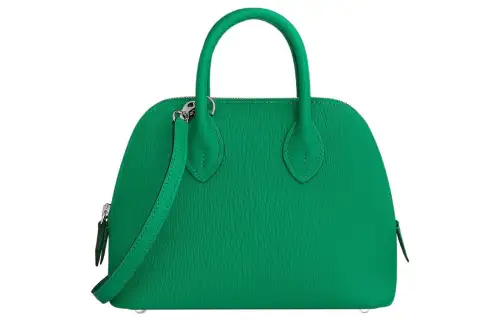 HERMES Bolide Goatskin Bowling Bag, Shoulder Bag, Crossbody Bag, Handbag Mini Women's 6W Menthe Mint Green