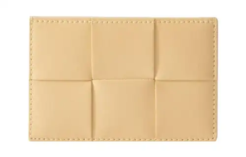 Bottega Veneta Calfskin Coin Purse, Card Holder Men's Light Umber