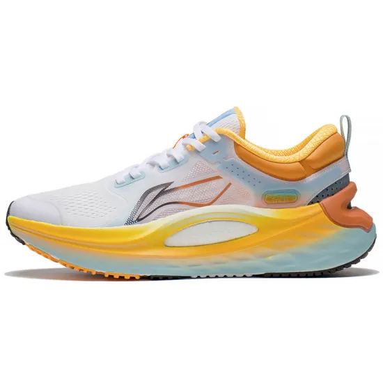 LINING Furious Rider 6.0 Running Shoes Men Low-Top Standard White/Light Ice Blue/Burnt Orange